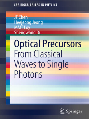 cover image of Optical Precursors
